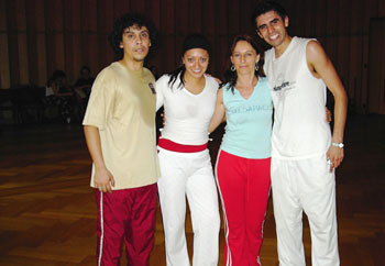 gaby & victor und klaudia & paco, quebradita workshop, salsakongress zürich 2004
